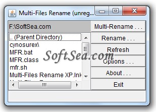 Multi-Files Rename Screenshot