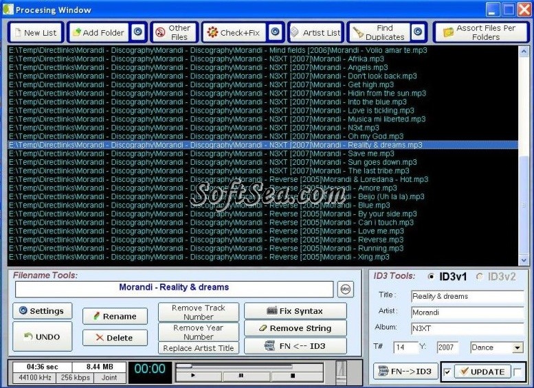Music Files Batch Screenshot