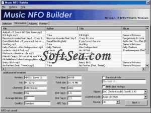 Music NFO Builder Screenshot