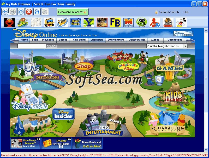 My Kids Browser Screenshot