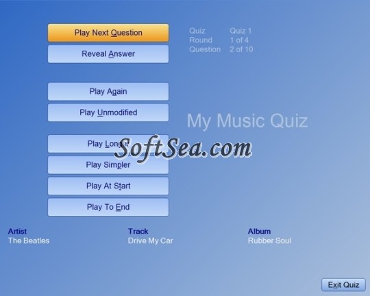 My Music Quiz Screenshot