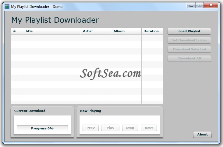 My Playlist Downloader Screenshot