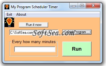 My Program Scheduler Timer Screenshot