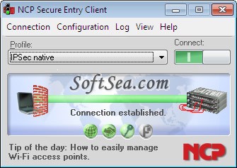 NCP Secure Entry Client Screenshot