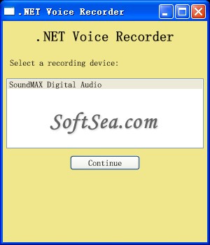 .NET Voice Recorder Screenshot