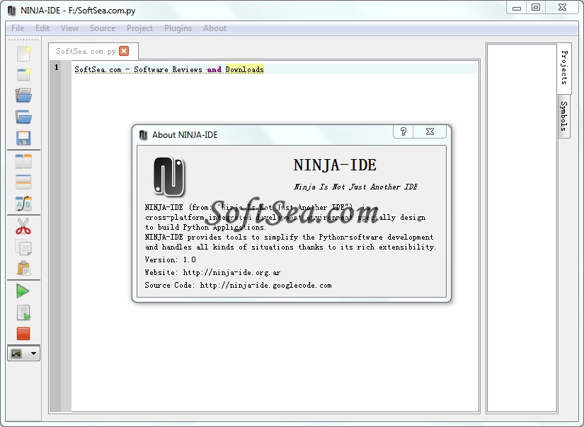 NINJA-IDE Screenshot