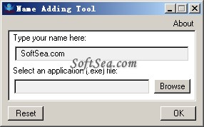 Name Adding Tool Screenshot