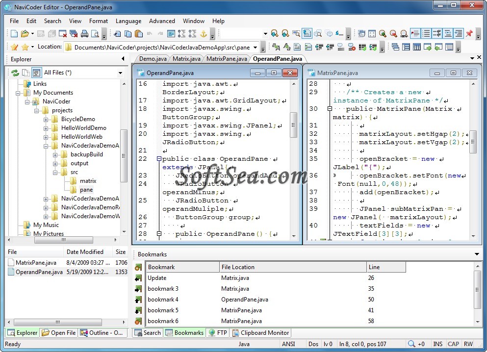 NaviCoder Editor Screenshot