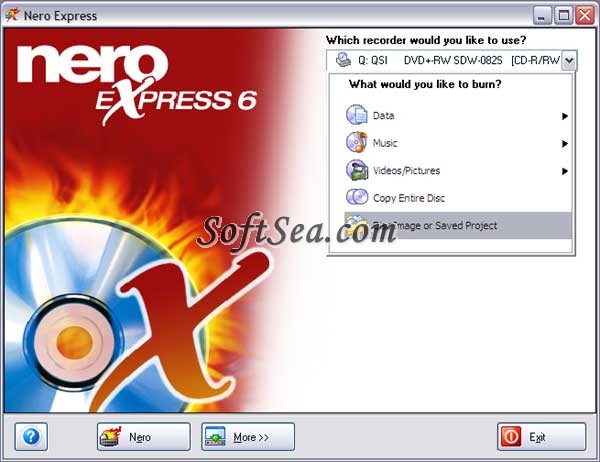 Nero Express Screenshot