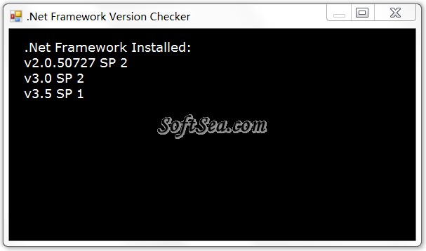 .Net Framework Version Checker Screenshot