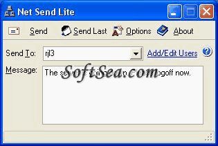 Net Send Lite Screenshot