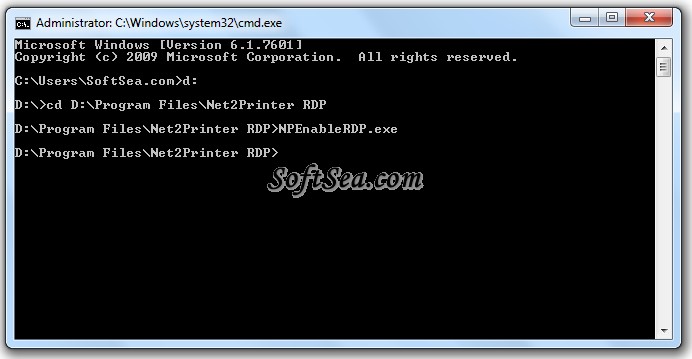 Net2Printer RDP Client Screenshot