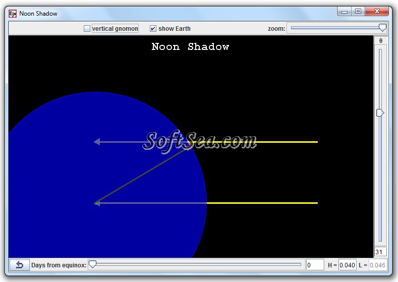 Noon Shadow Model Screenshot