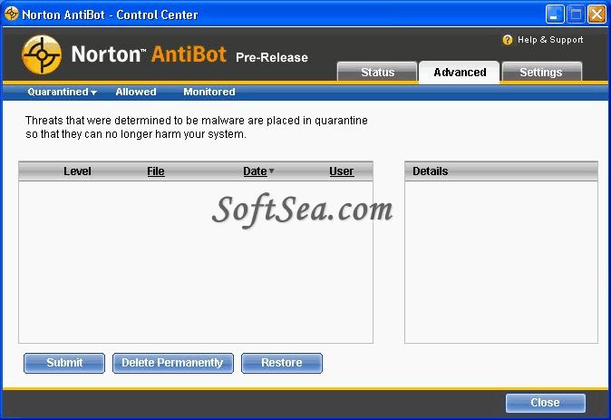 Norton AntiBot Screenshot
