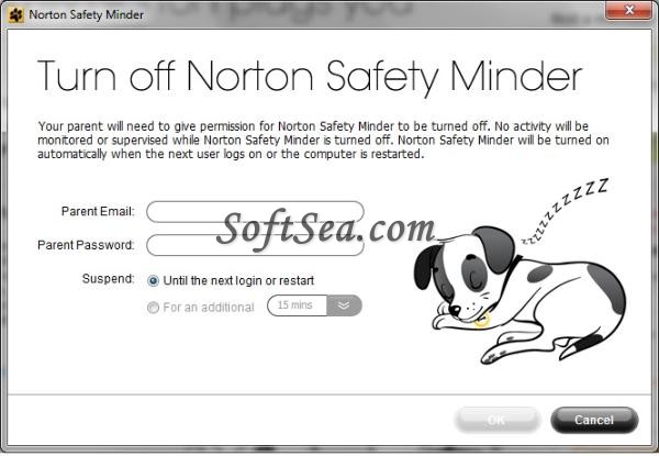 Norton Safety Minder Screenshot