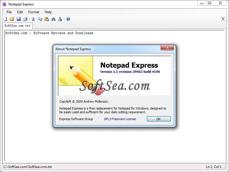Notepad Express Screenshot