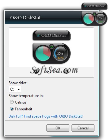 O&O DiskStat Sidebar Gadget Screenshot
