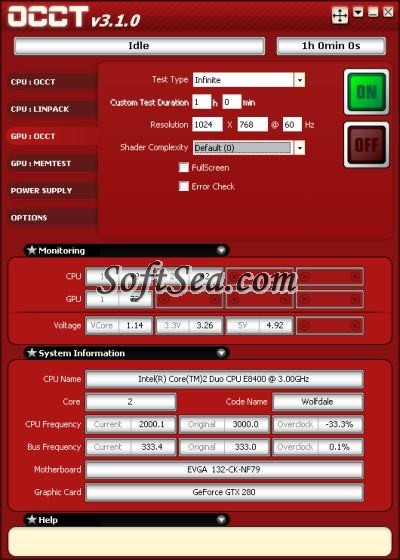 OCCT GPU Screenshot