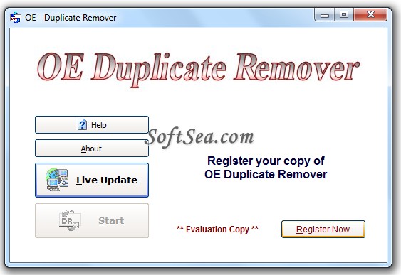 OE Duplicate Remover Screenshot