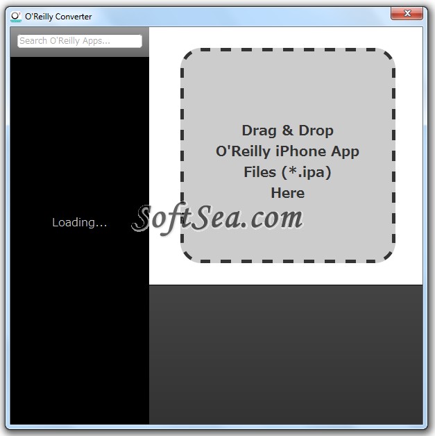 OReilly App Converter Screenshot