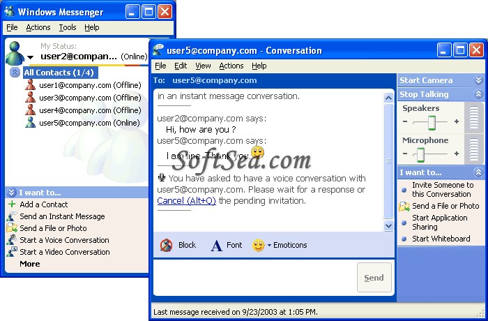 OfficeSIP Server Screenshot