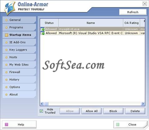 Online Armor Personal Firewall Screenshot