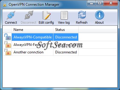 OpenVPN Connection Manager Screenshot