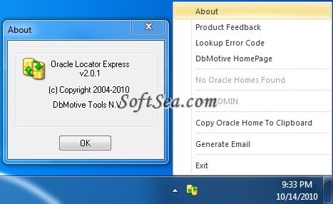 Oracle Locator Express Screenshot