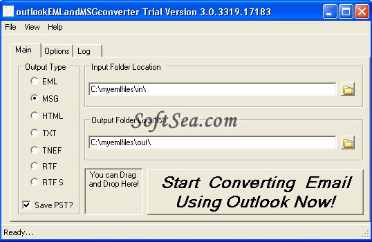 Outlook EML And MSG Converter Screenshot