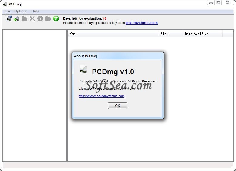 PCDmg Screenshot