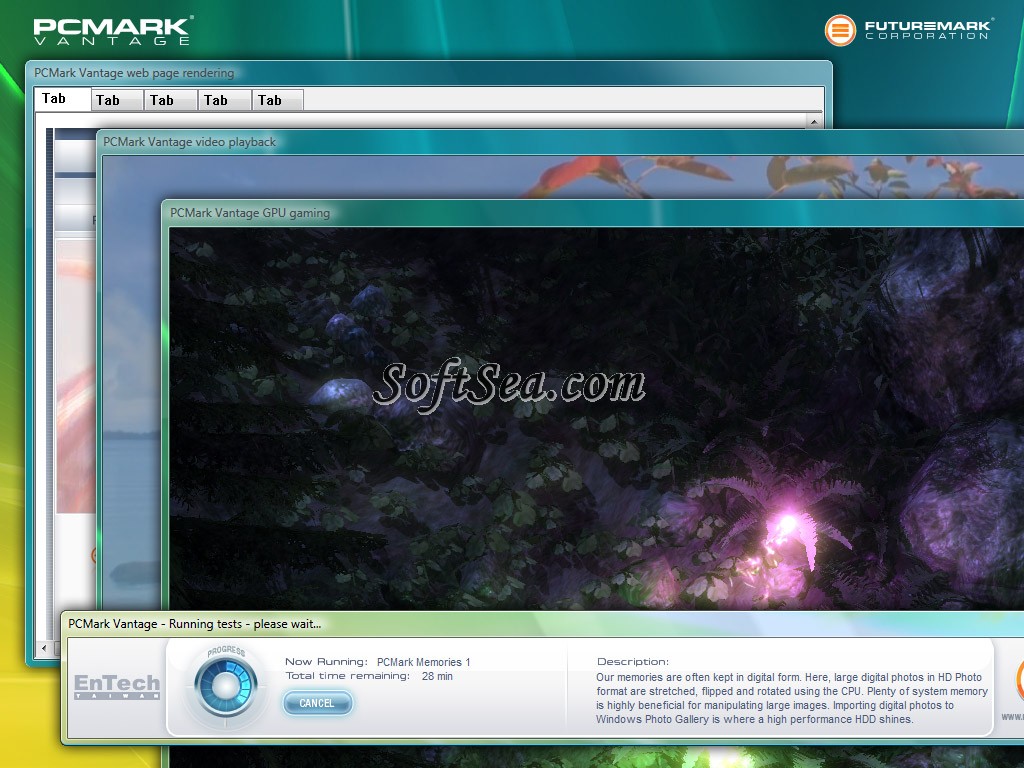 PCMark Vantage Screenshot