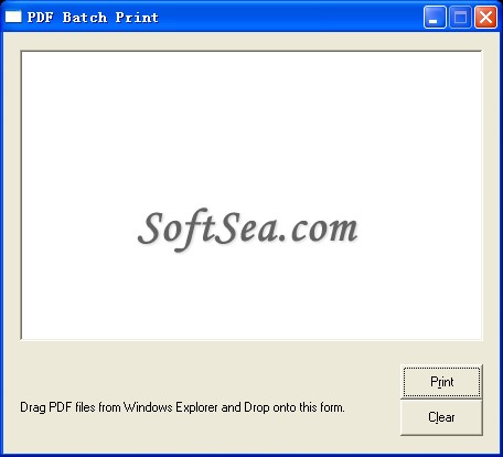 PDF Batch Print Screenshot