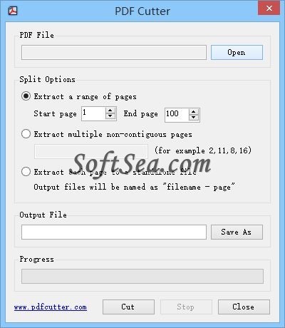 PDF Cutter Screenshot