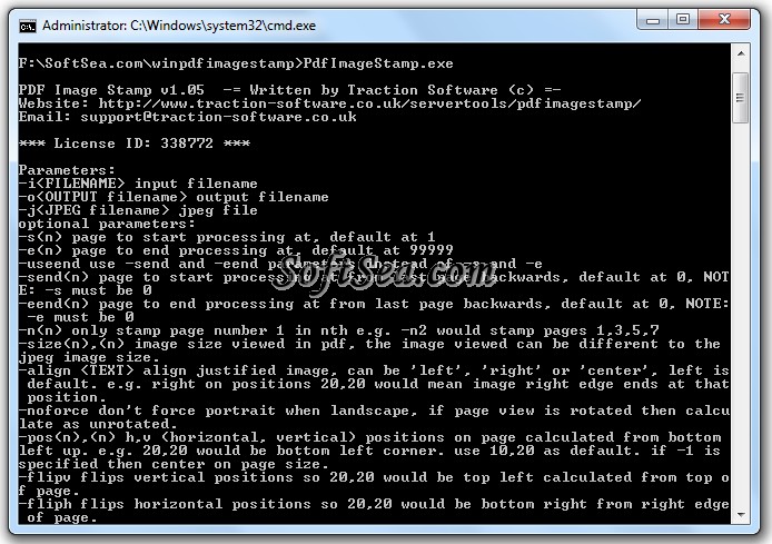 PDF Image Stamp Server Screenshot