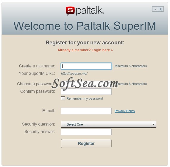 Paltalk SuperIM Screenshot