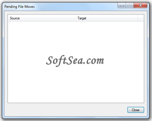 Pending File Moves Screenshot