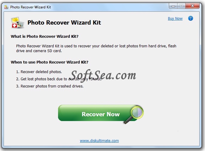 Photo Recover Wizard Kit Screenshot