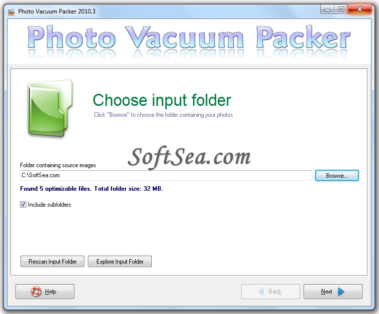 Photo Vacuum Packer Screenshot