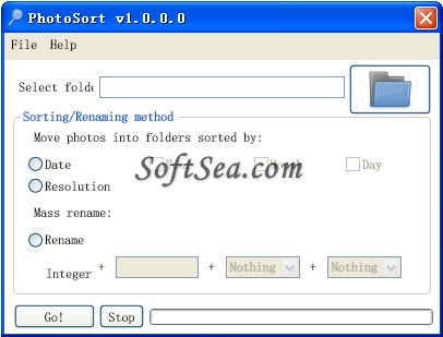 PhotoSort Freeware Screenshot