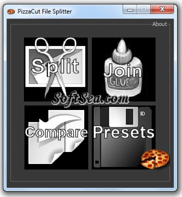 PizzaCut File Splitter Screenshot