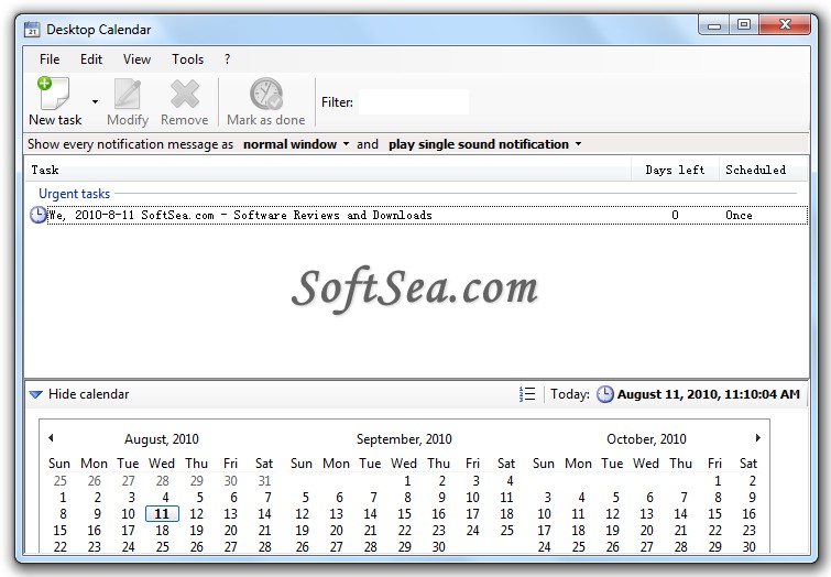 Polenter Desktop Calendar Screenshot