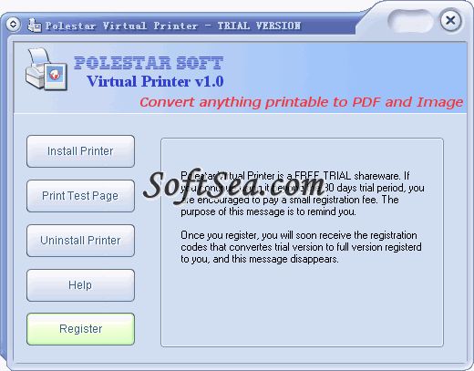 Polestar Virtual Printer Screenshot