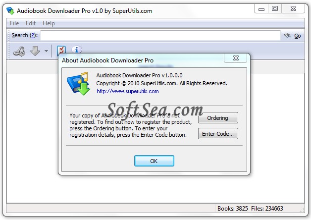 Portable Audiobook Downloader Pro Screenshot
