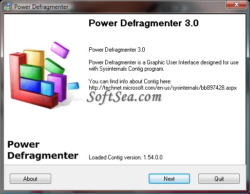 Power Defragmenter Screenshot