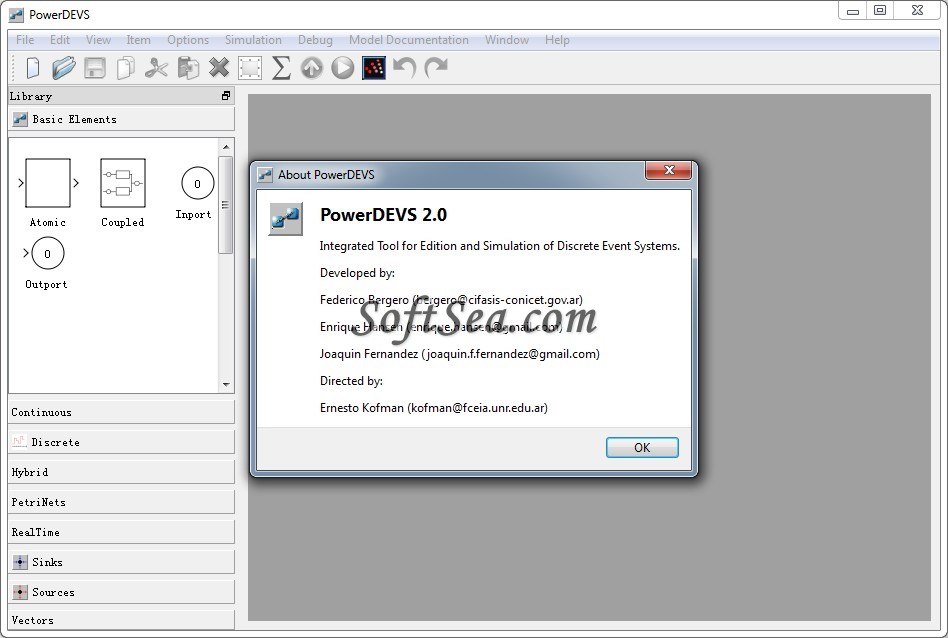 PowerDEVS Screenshot