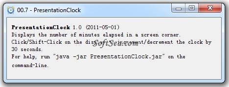 PresentationClock Screenshot