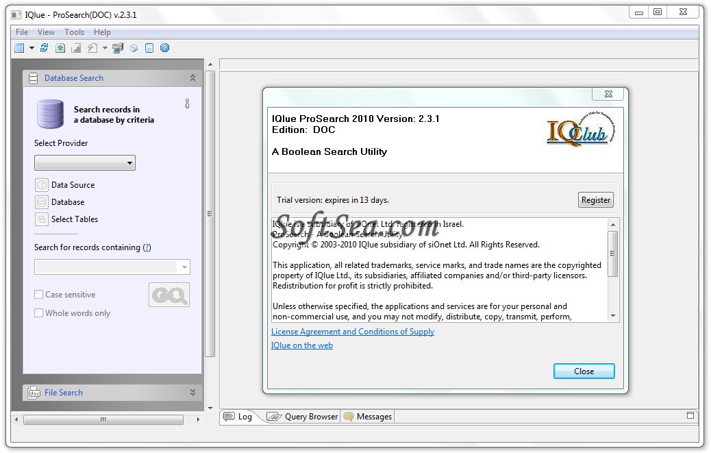 ProSearchDOC Screenshot