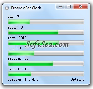 ProgressBar Clock Screenshot