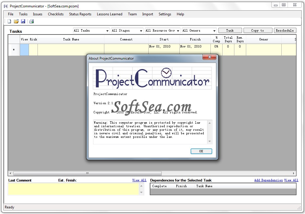 ProjectCommunicator Screenshot