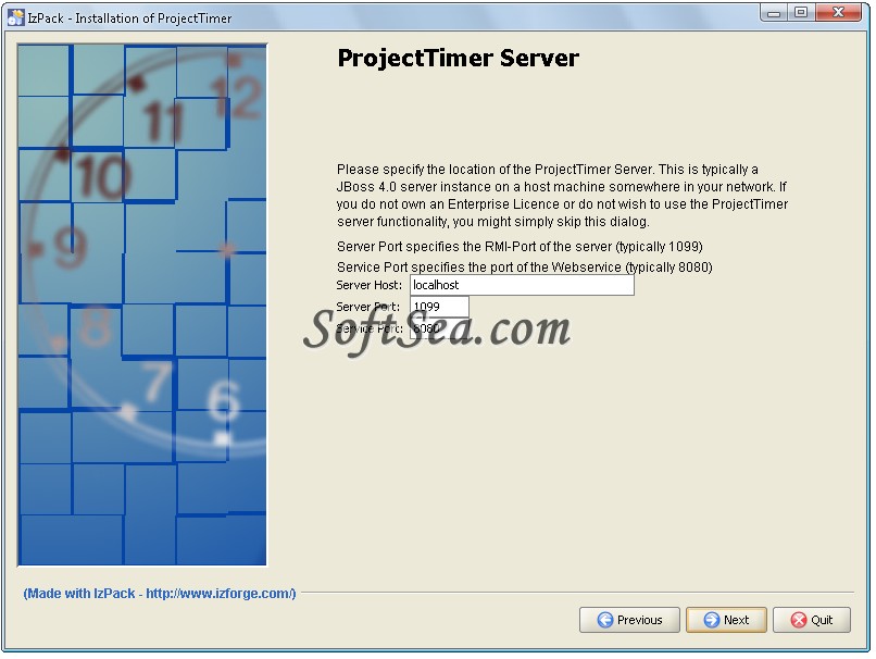ProjectTimer Screenshot